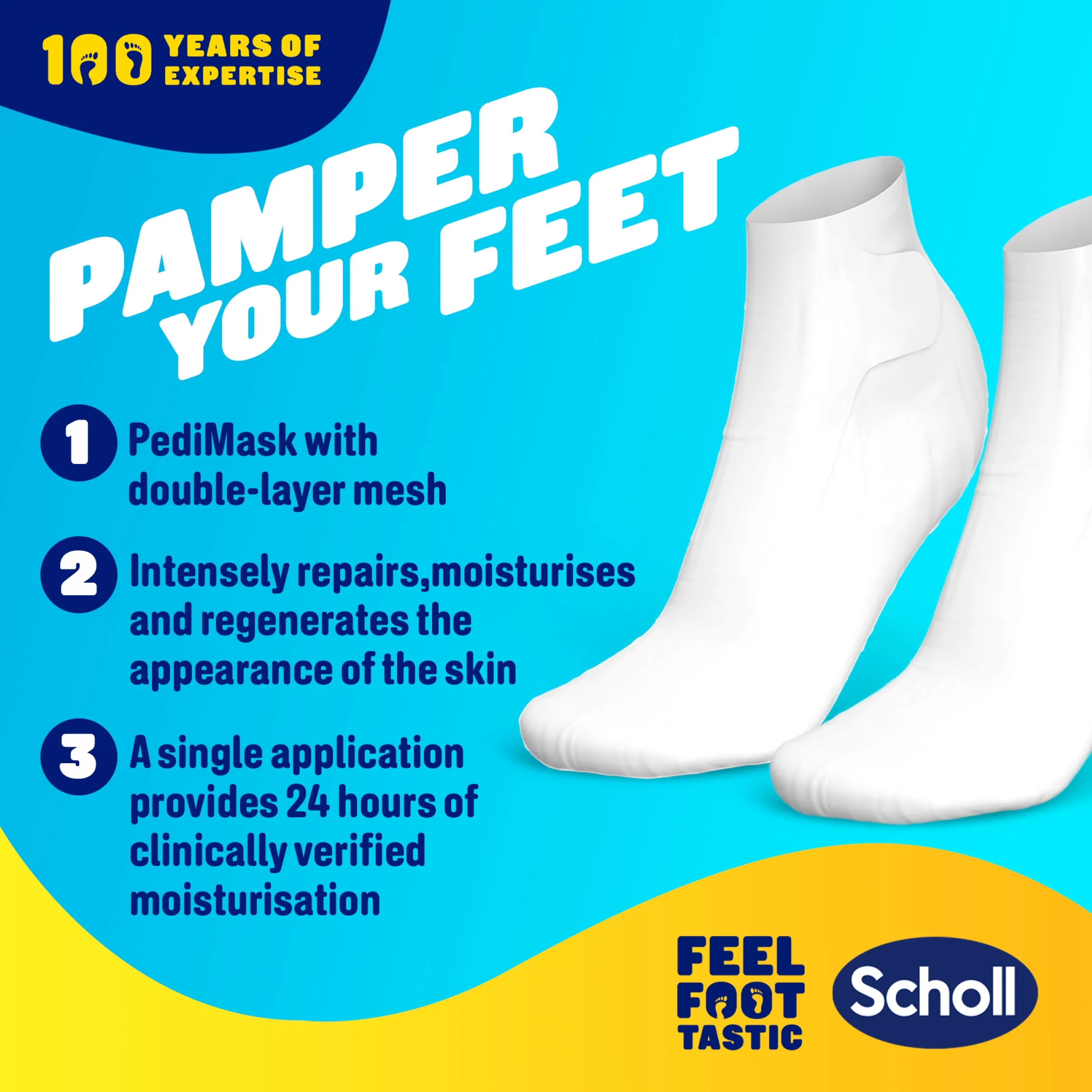 ExpertCare Foot Mask with Manuka Honey - Image 3