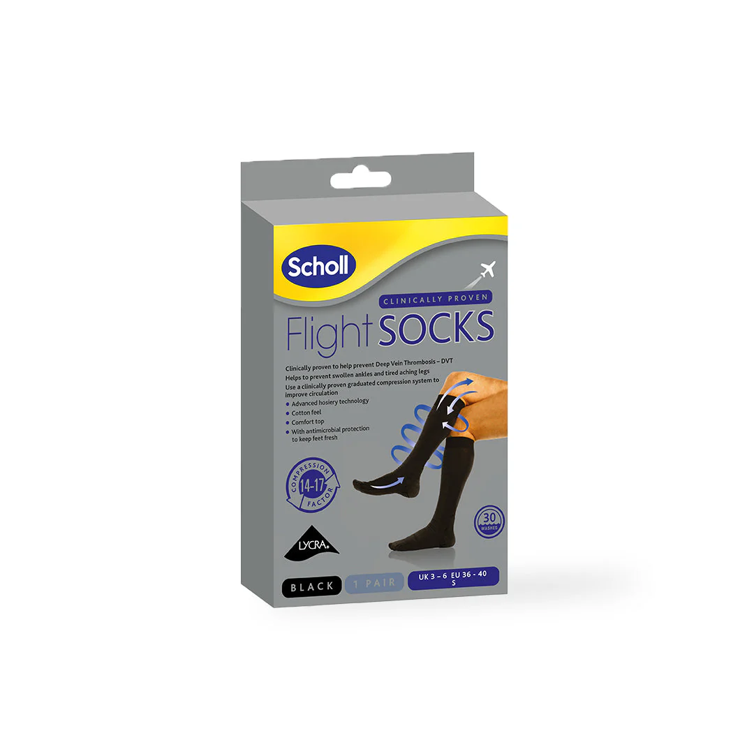 Flight Socks Cotton Feel: Black - Image 4