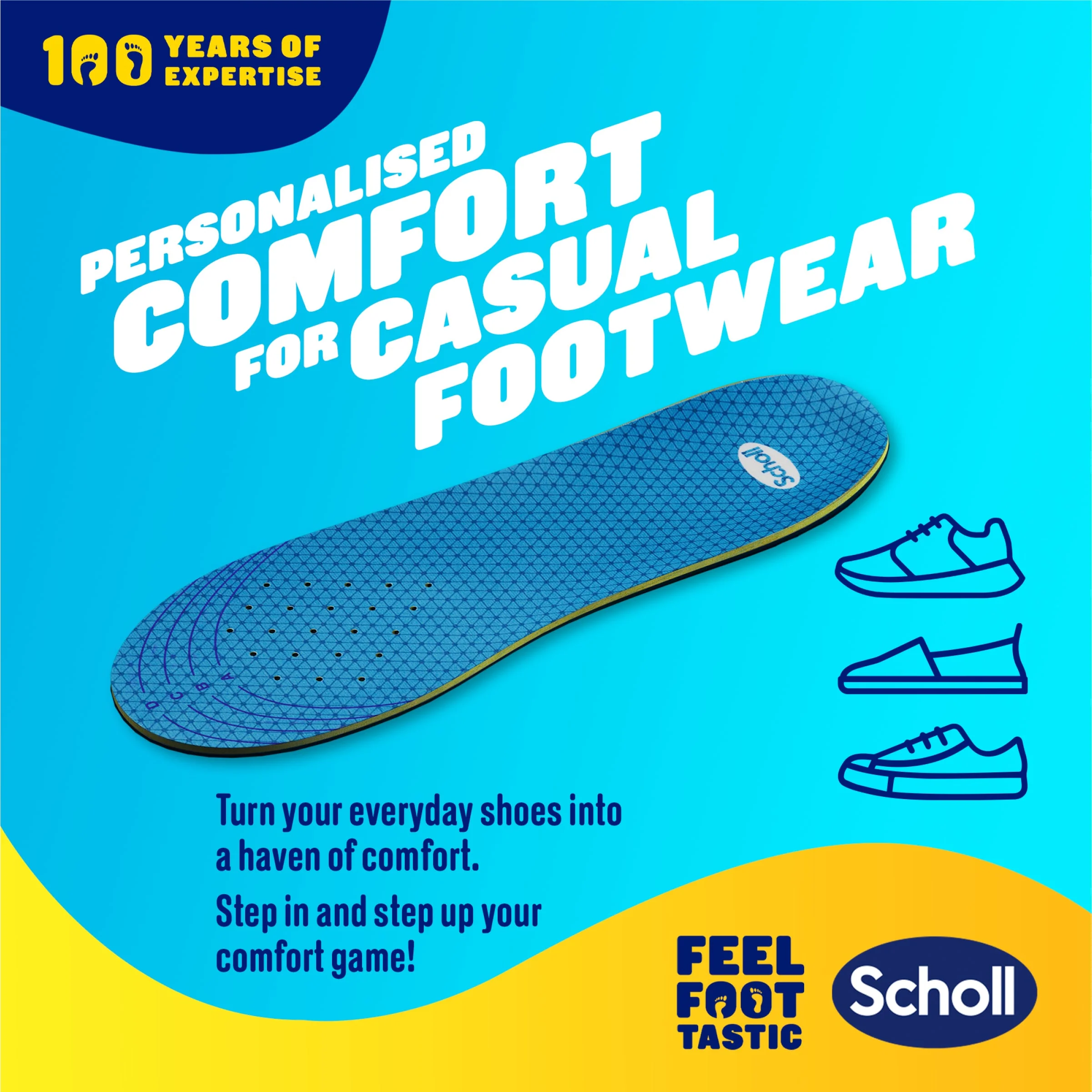 GelActiv™ Casual Insoles Small - Image 3
