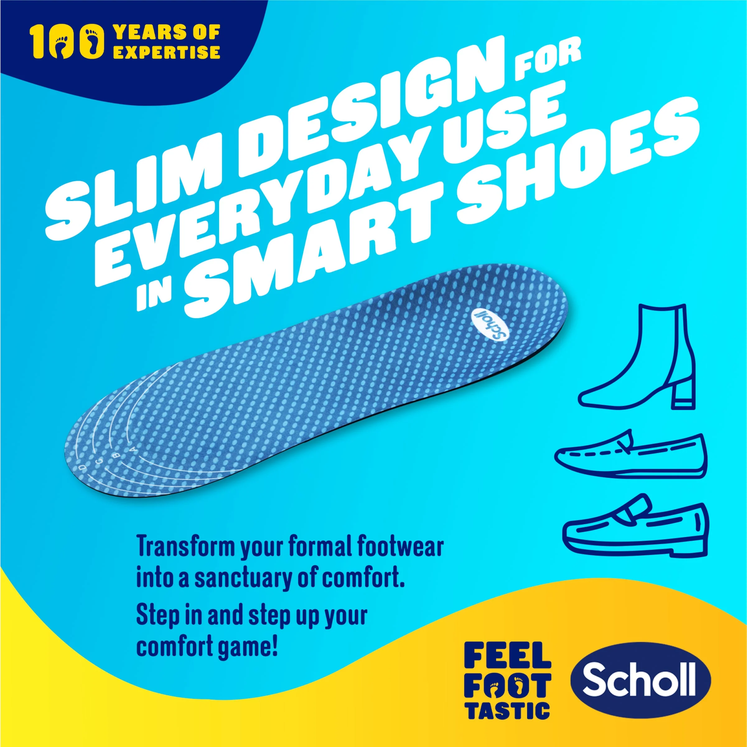 GelActiv™ Formal Insoles Small - Image 3