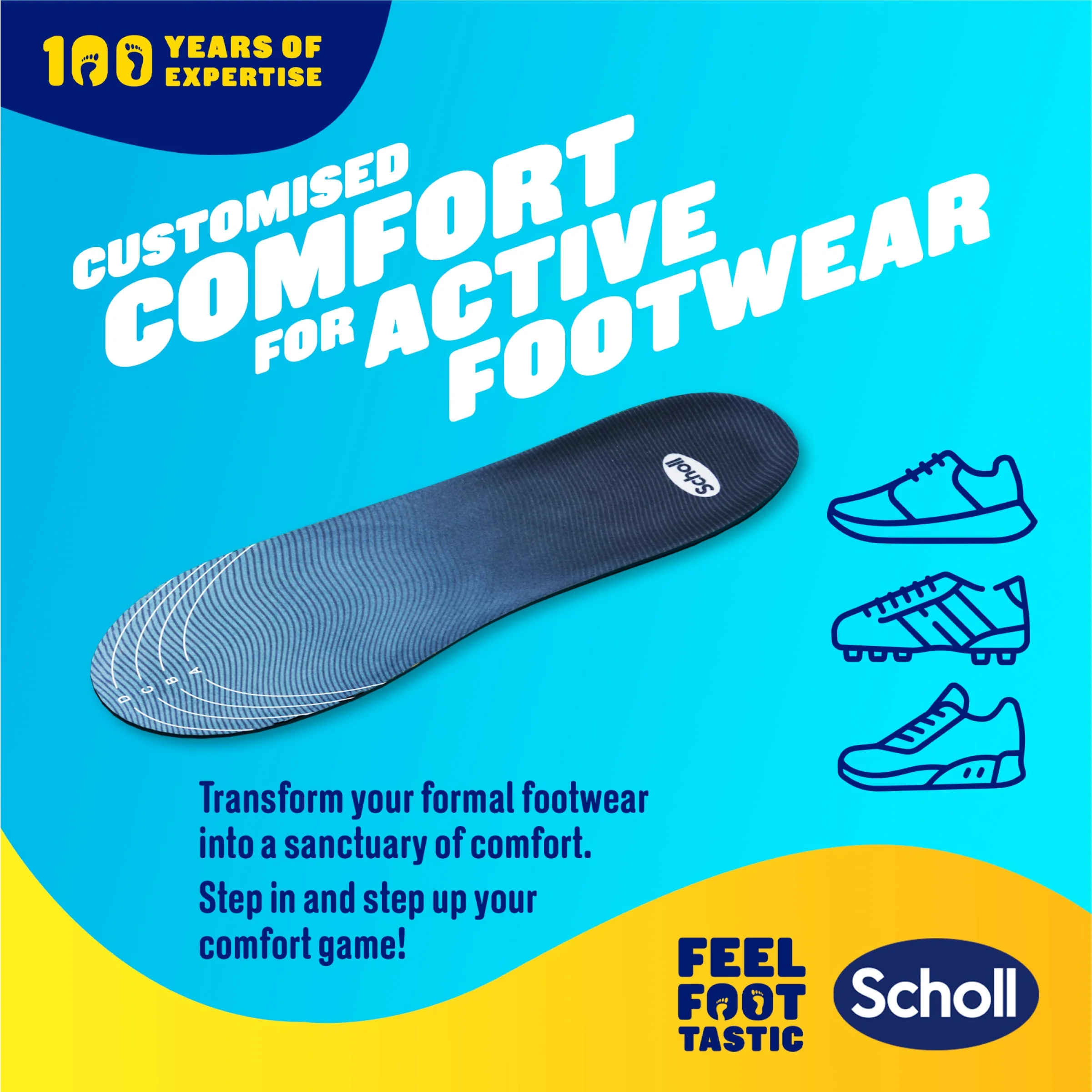 GelActiv™ Trainer Insoles Small - Image 3