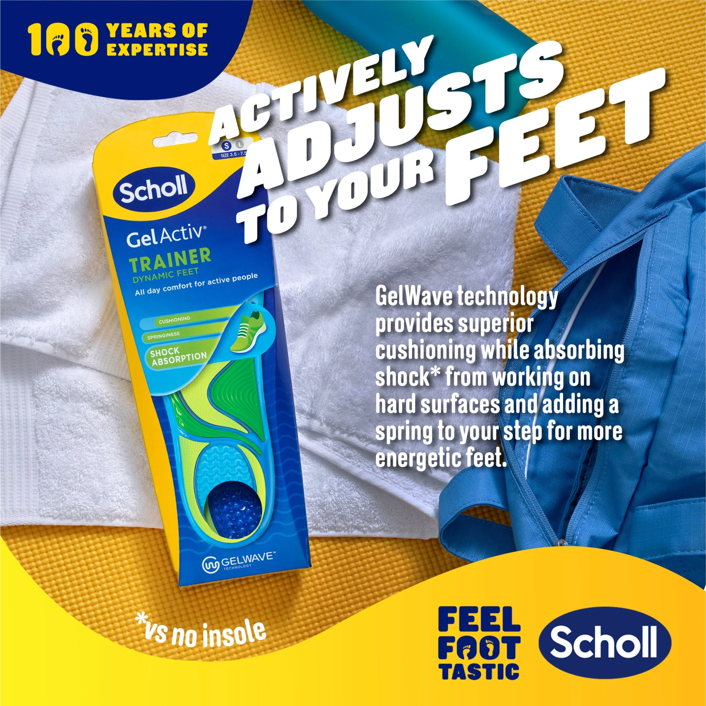 GelActiv™ Trainer Insoles Small - Image 6