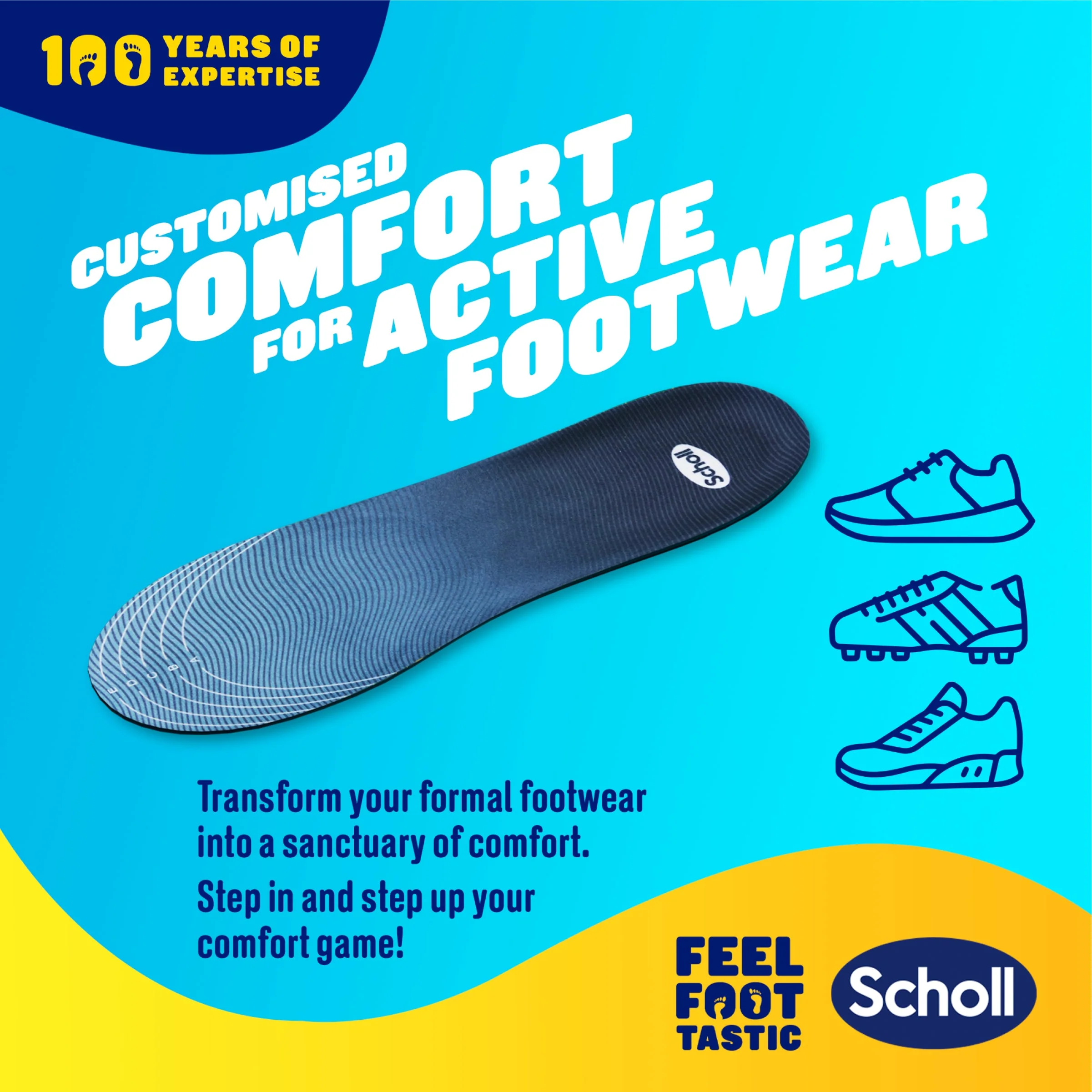 GelActiv™ Trainer Insoles Large - Image 3