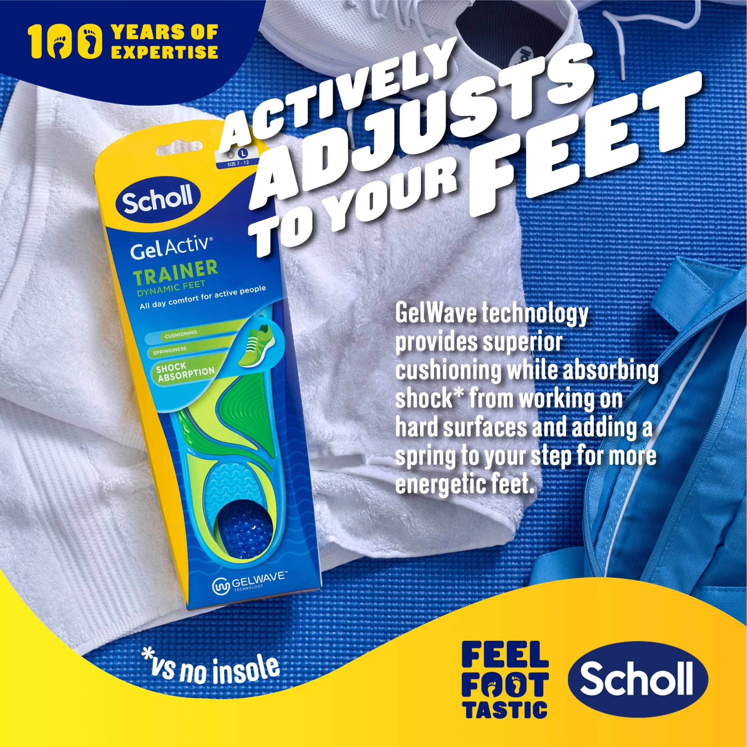 GelActiv™ Trainer Insoles Large - Image 4