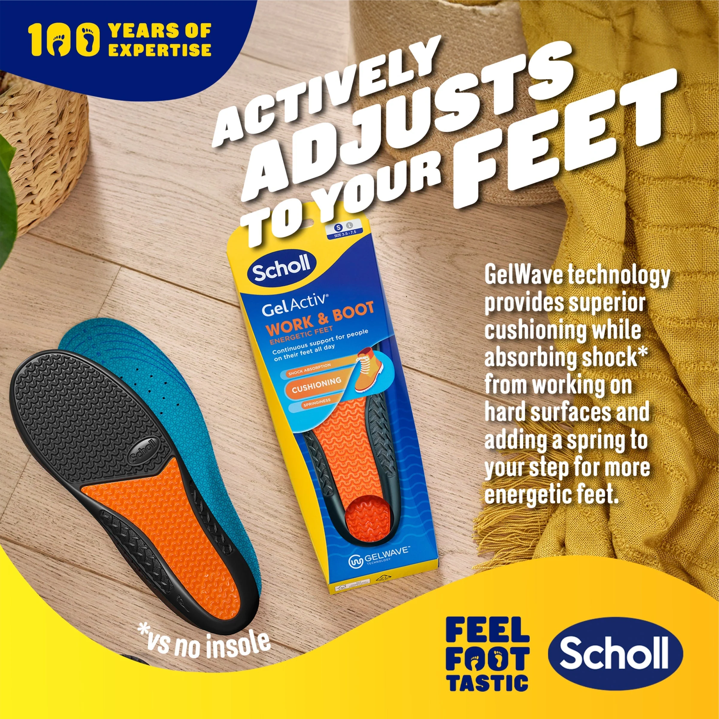 GelActiv™ Work & Boot Insoles Small - Image 3