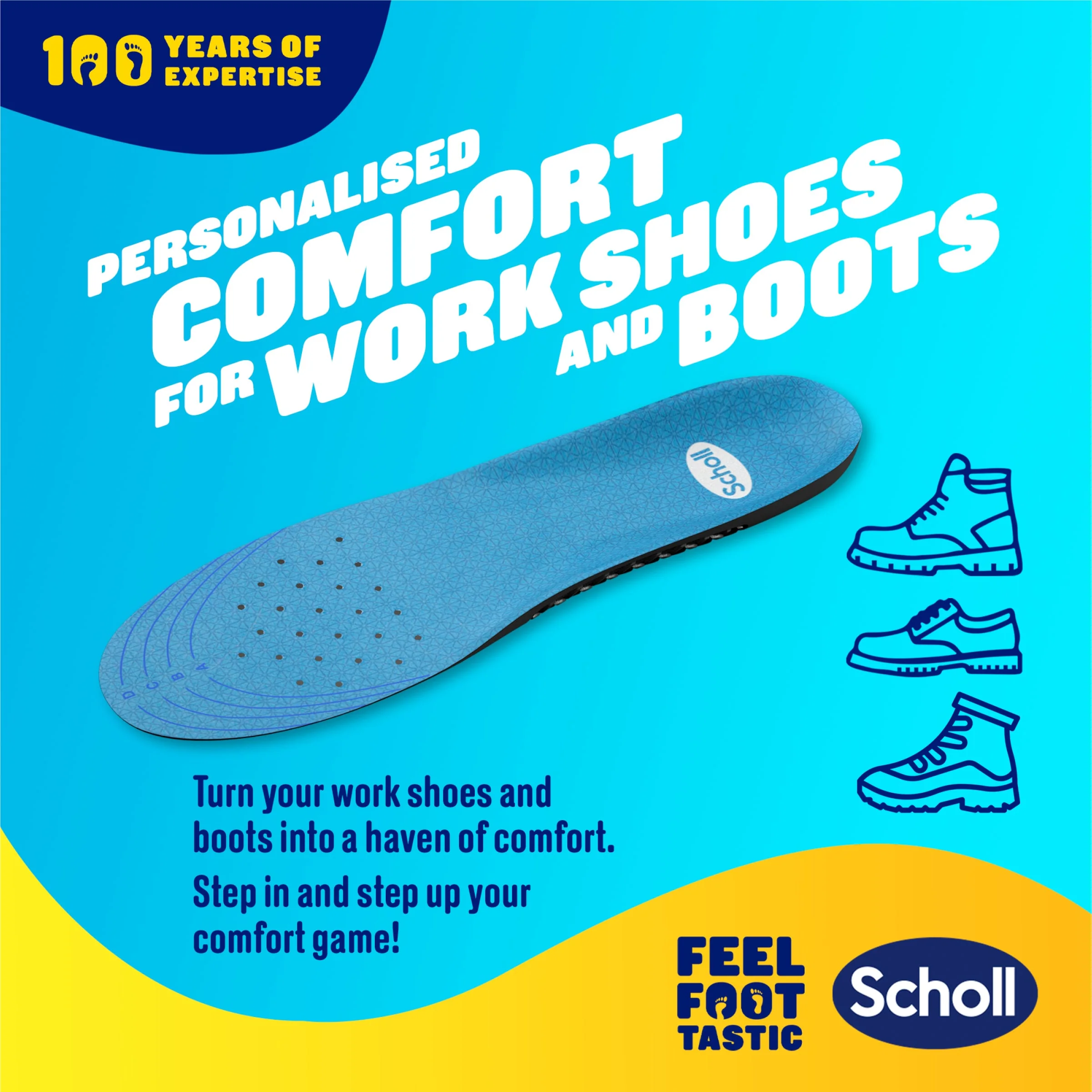 GelActiv™ Work & Boot Insoles Small - Image 4