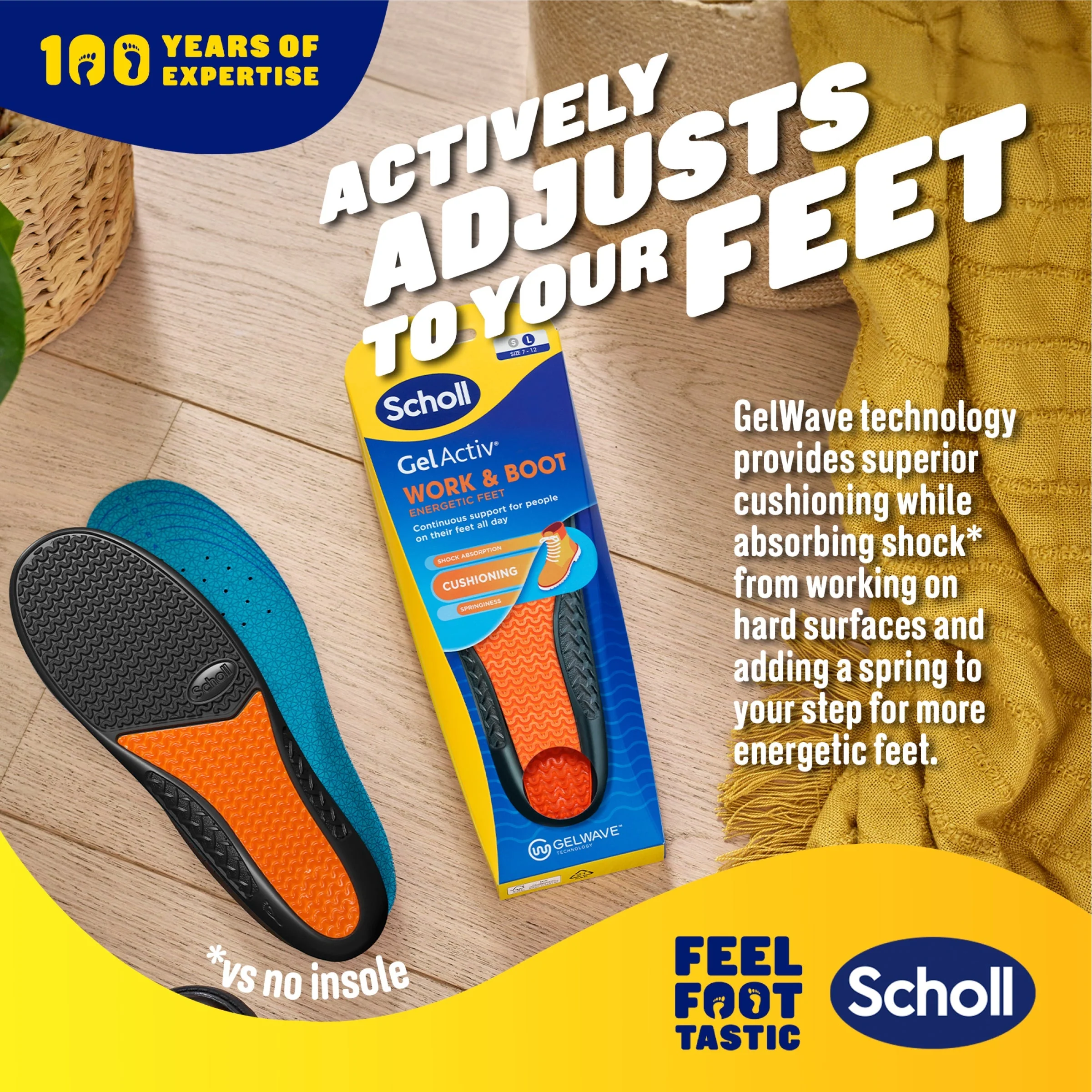 GelActiv™ Work & Boot Insoles Large - Image 4
